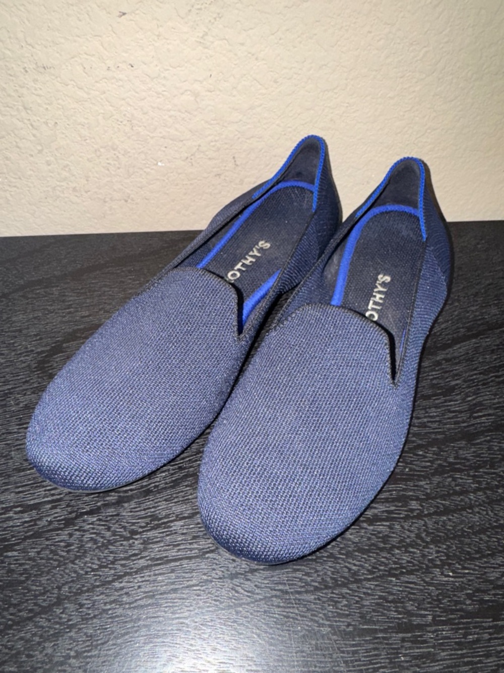 Rothy’s The Loafer Classic Navy‎ Knit Slip on Flats Size 8.5